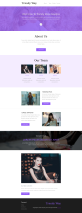 紫色简洁html时尚专题页通用模板