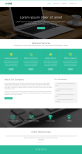 綠色現代科技公司網站Bootstrap模板