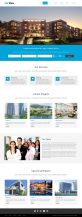 大气简洁的房产置业公司html5网站模板