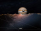 HTML5木星動畫特效，天體運行動畫演示
