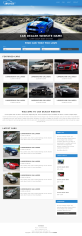 藍色扁平風格汽車銷售網站模板下載