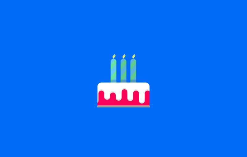純CSS制作動畫代碼，生日蛋糕動畫素材