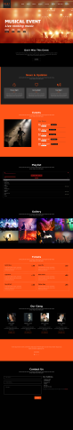 音乐网站设计模板代码html，炫酷的音乐类网站模板