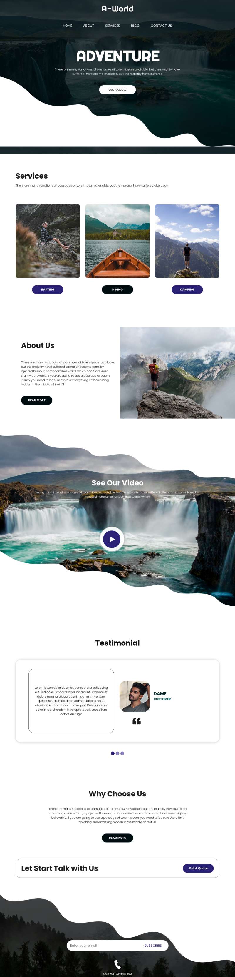 旅游网站网页设计源码，旅游网站设计模板