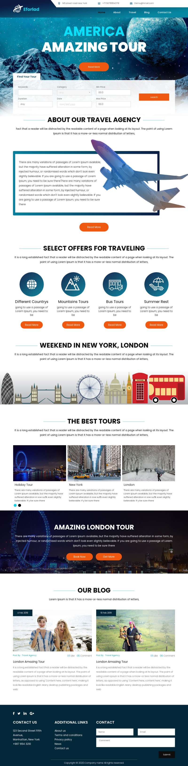 旅行社网站设计HTML，旅游公司网站模板