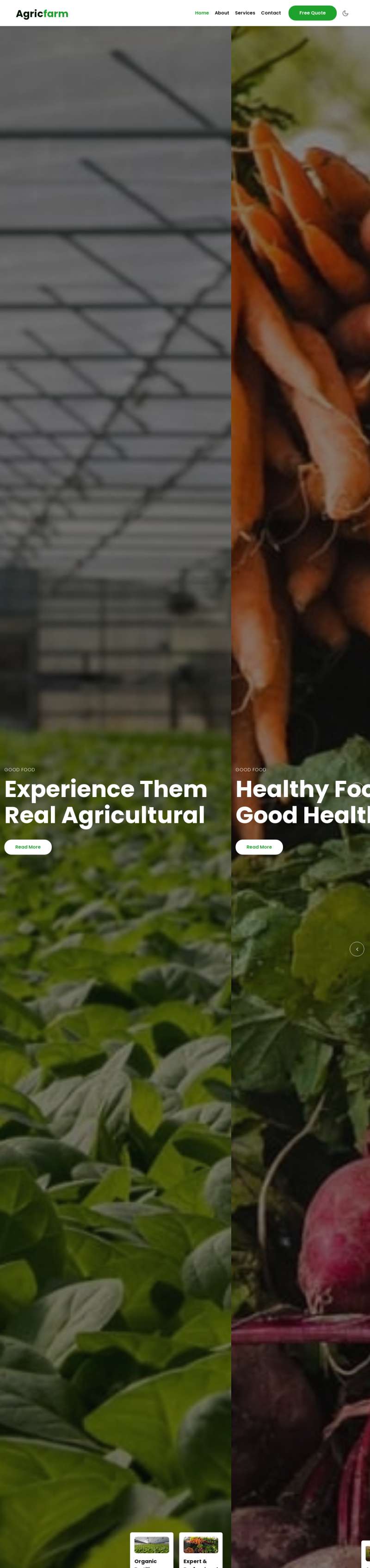 农业科技网站模板，绿色农产品网站模板