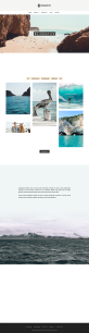 瀑布流网站模板，旅游博客网站设计模板