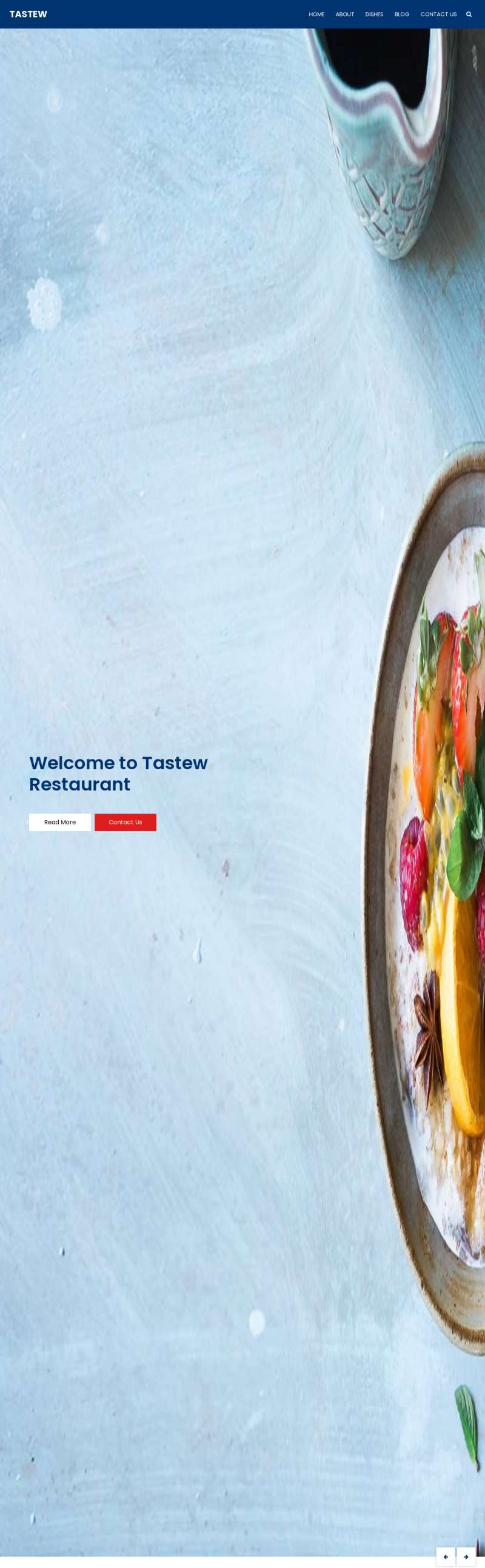餐厅网站页面设计，精致的餐饮网站模板