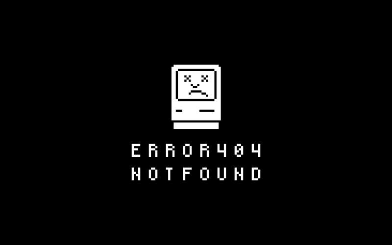 404错误页面模板，黑色404页面模板