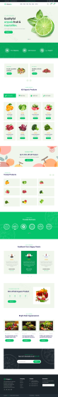 绿色食品网站模板，HTML有机食品网上商城
