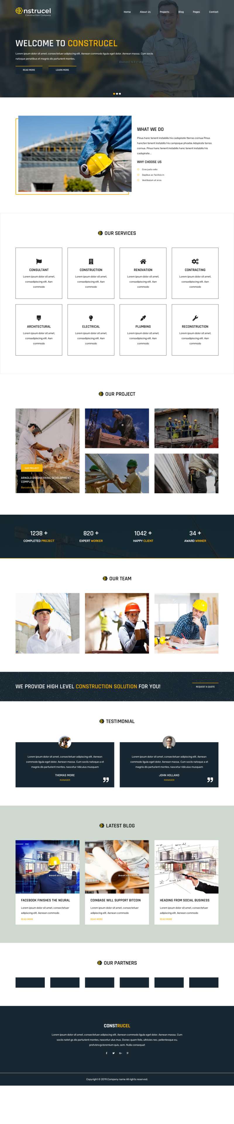 建筑公司网站模板，建筑工程网站模板