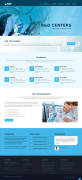 医药公司网站模板，蓝色大气医药网站设计