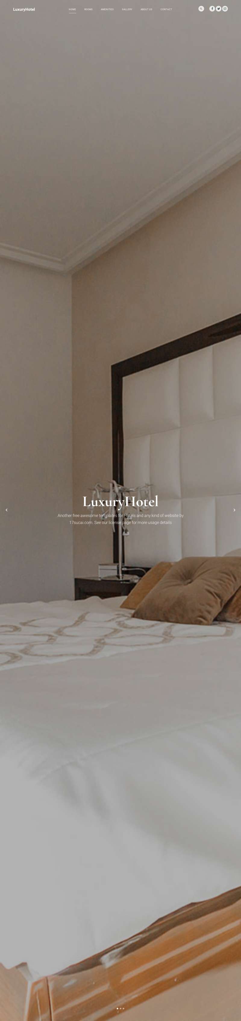 酒店网站设计模板，高端大气的酒店网页模板