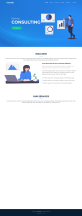 咨询公司网站模板，蓝色企业网站模板html
