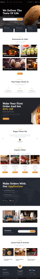 美食网站模板源代码，高端的美食网站设计模板