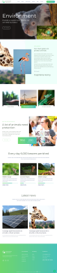 绿色环保网站模板，绿色生态环保HTML模板
