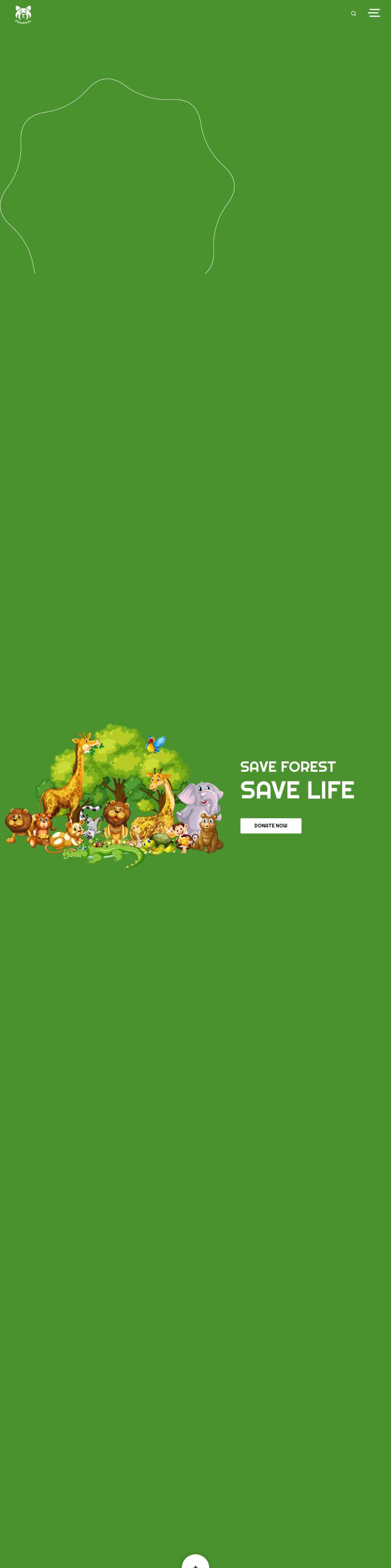 保护动物网页设计代码，绿色公益网站模板