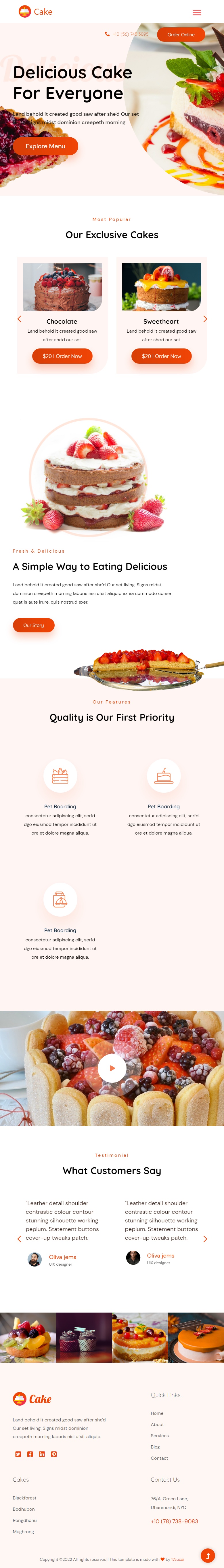 甜品店網(wǎng)頁模板html，誘人的甜品店網(wǎng)頁模板
