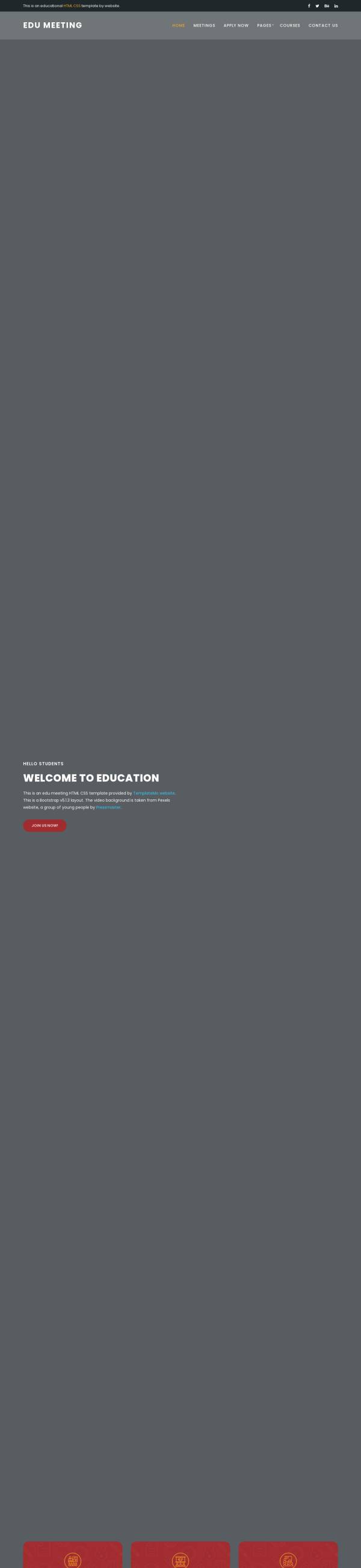 在线教育网页设计，精美的教育机构网站模板