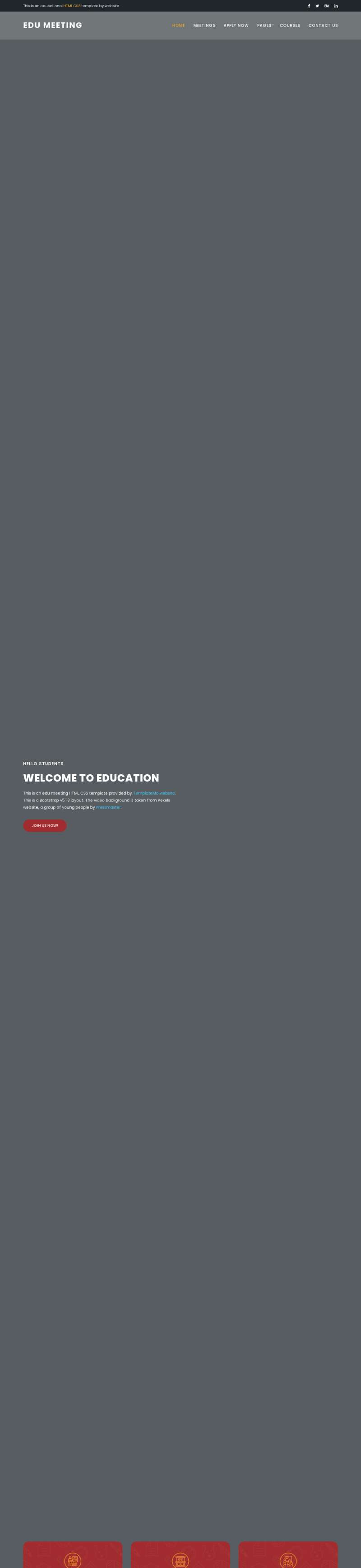 在线教育网页设计，精美的教育机构网站模板