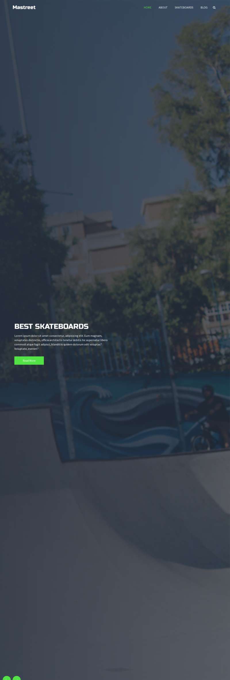 滑板网页网站设计，实用的体育用品网站设计