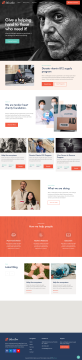 慈善网站模板，大气的公益组织网站模板
