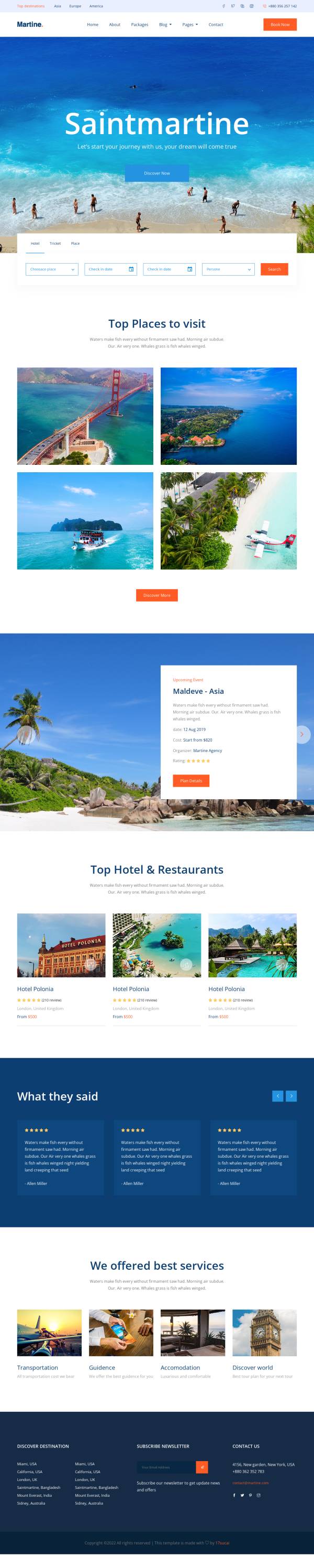 旅游网站设计代码html，大气的旅游景点网站设计模板