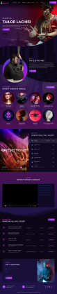 乐队网站模板，高质量的音乐网站html模板