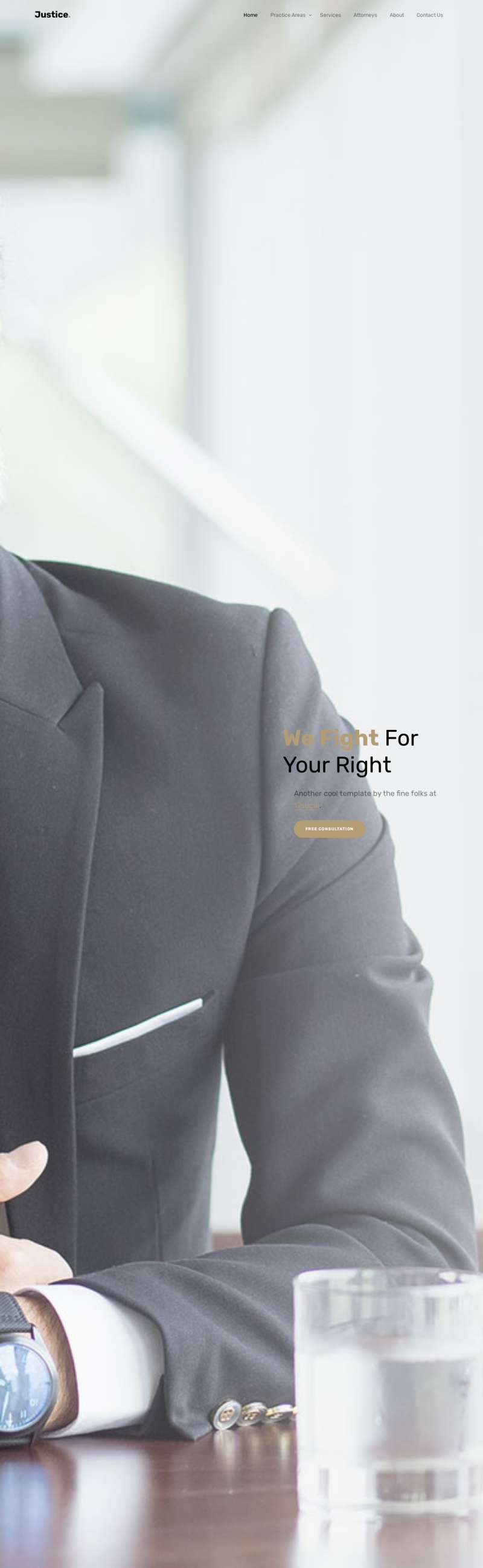 律师事务所网站模板，高质量的法律网页设计