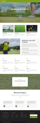 高尔夫网站模版，清爽的体育运动网页设计html模板代码