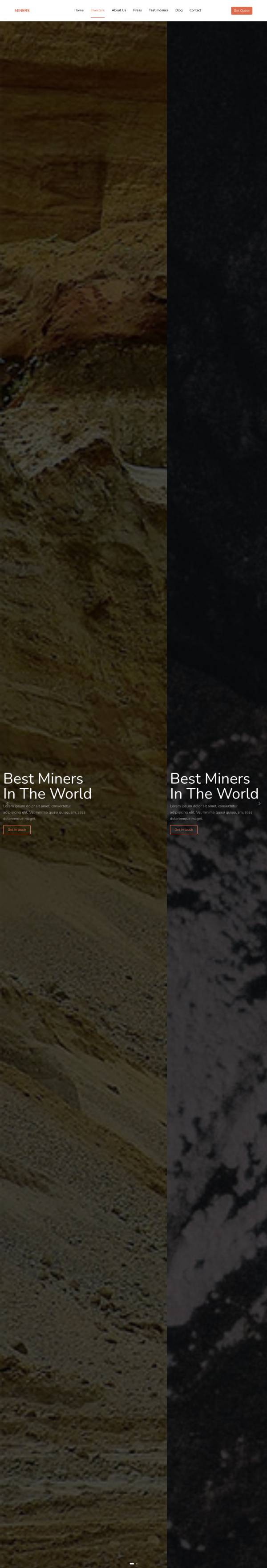 矿业公司网站模板，html矿业网站模板源代码