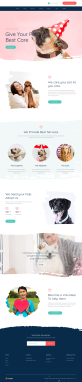 宠物网站页面设计代码，精美的宠物店网页设计模板