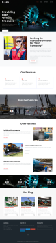 工业制造网站模板，优质的工程机械网站设计