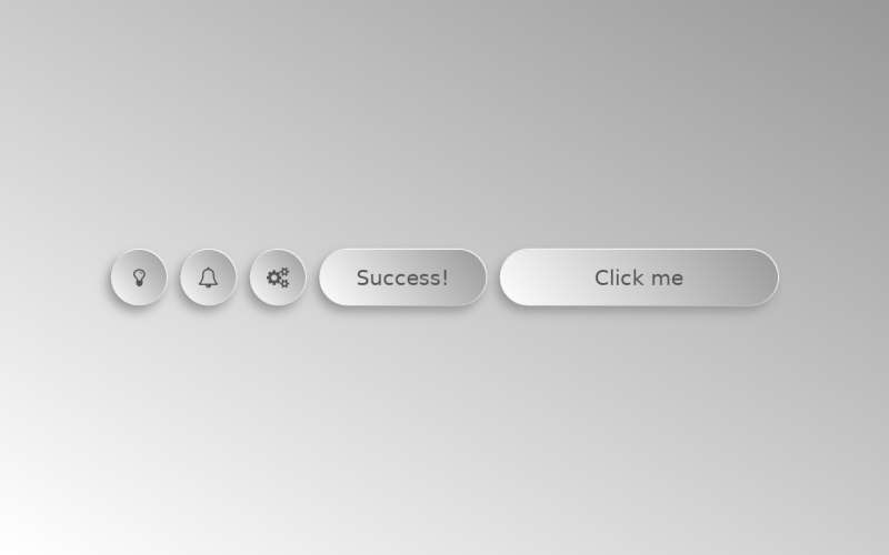 html新拟态按钮，实用的html按钮动画效果