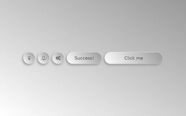 html新拟态按钮，实用的html按钮动画效果