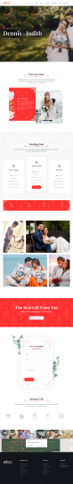 婚礼网站模板，大气的婚庆公司网页设计模版