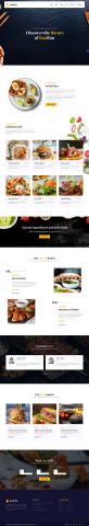 餐厅网站页面设计，精美的美食网站模板源代码
