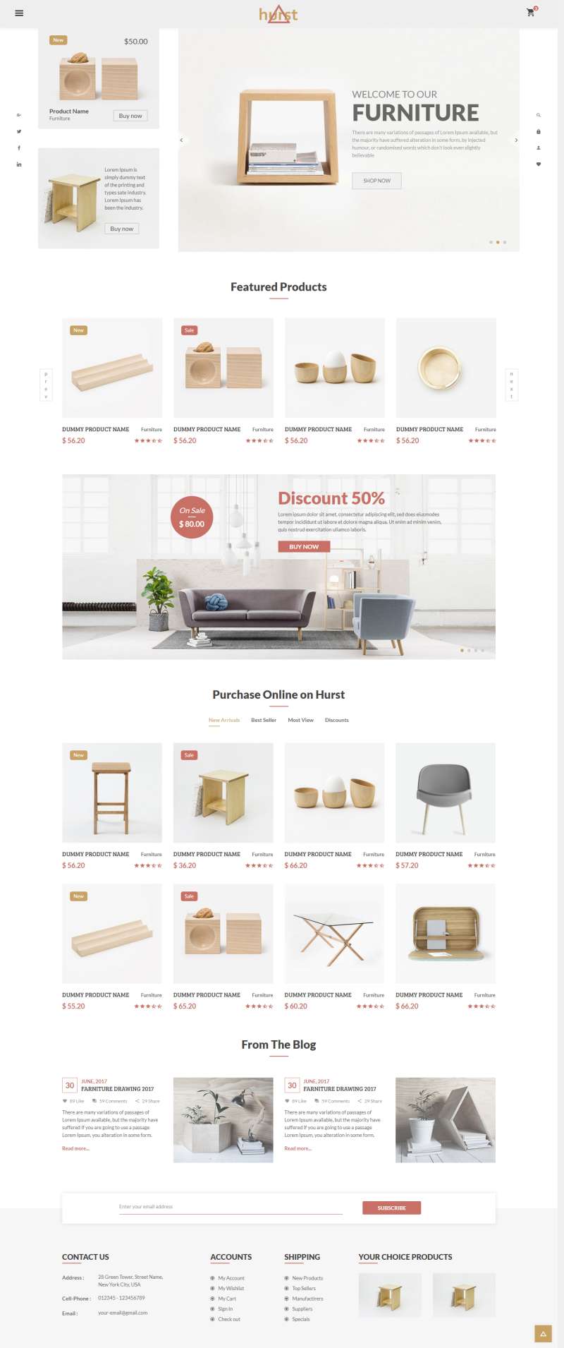 家具网页设计模板，简单大方的家具商城网页设计代码