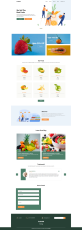 水果商城网站模板设计，简约的水果网站设计模板