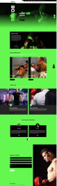 拳擊俱樂部網站下載，炫酷的搏擊訓練中心網站模板