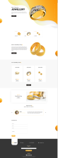珠宝网站模板设计，精美的黄金首饰网站模板设计