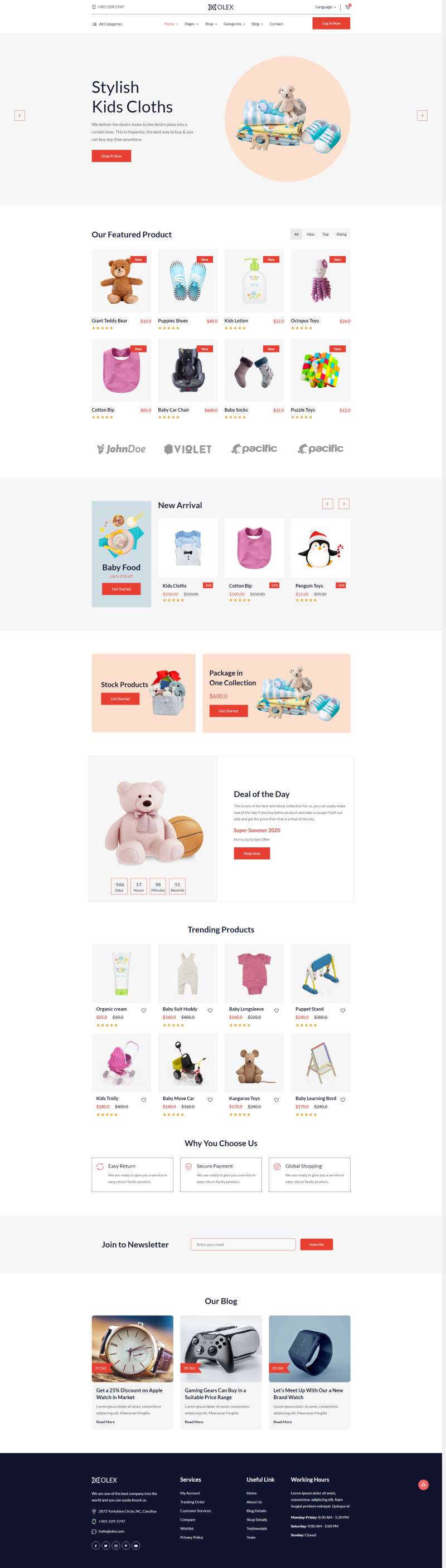 婴儿用品网页代码，优质的婴儿用品商城网站模板设计