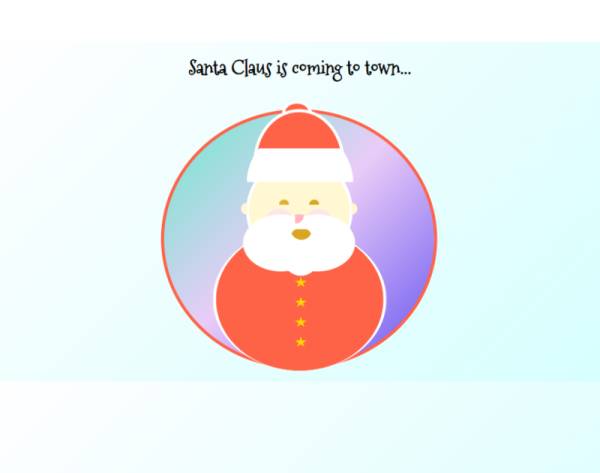 圣诞老人动画模板下载，简单的html动画效果代码