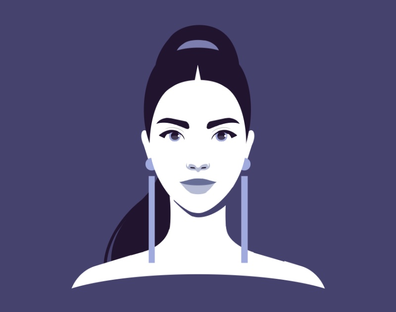 卡通美女耳環(huán)圖片素材下載，簡單的css圖片代碼
