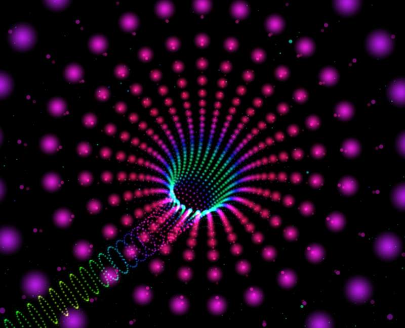 彩虹隧道网页动画下载，精美的html彩虹隧道动画效果代码模板