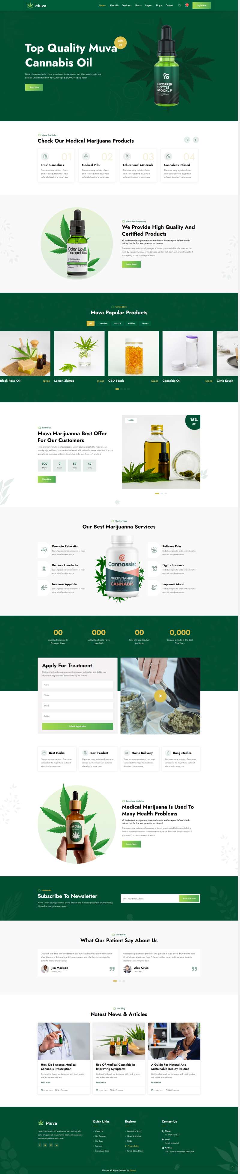 精油草药商城网站下载，绿色的医药商品网站设计