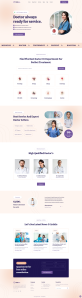 健康医疗行业网站模板下载，简约大气的医疗行业网站模板设计