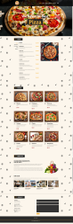 披薩店網站模板，響應式美食網站