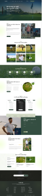 高尔夫网站模版，响应式高尔夫俱乐部网站模板