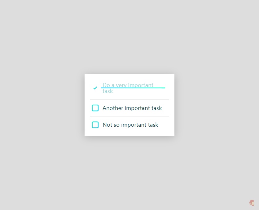 html待辦事項列表動畫，css復選框代碼